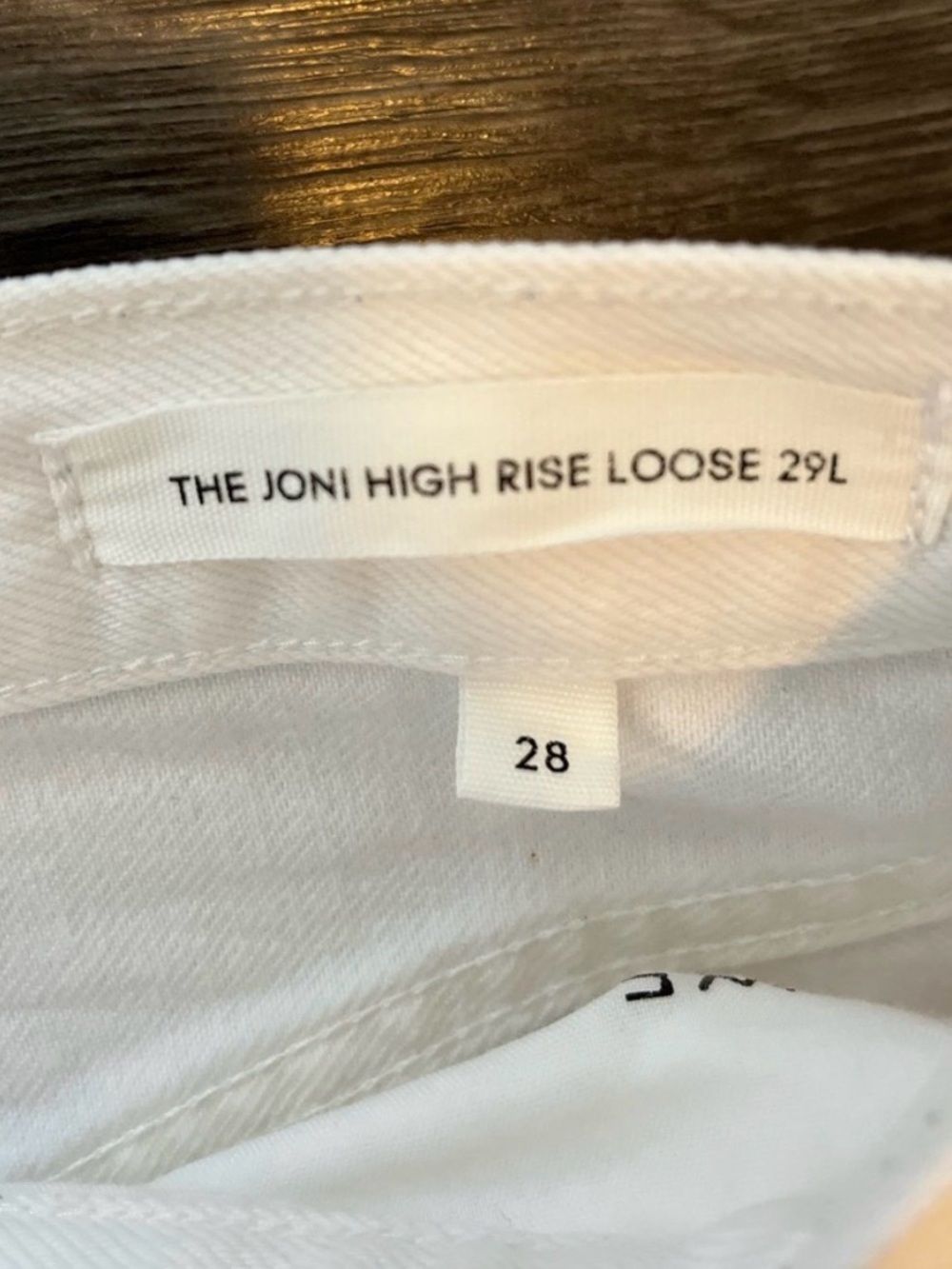 Aritzia Denim Forum Joni High Rise Loose Jeans white size 28 - Picture 3 of 8